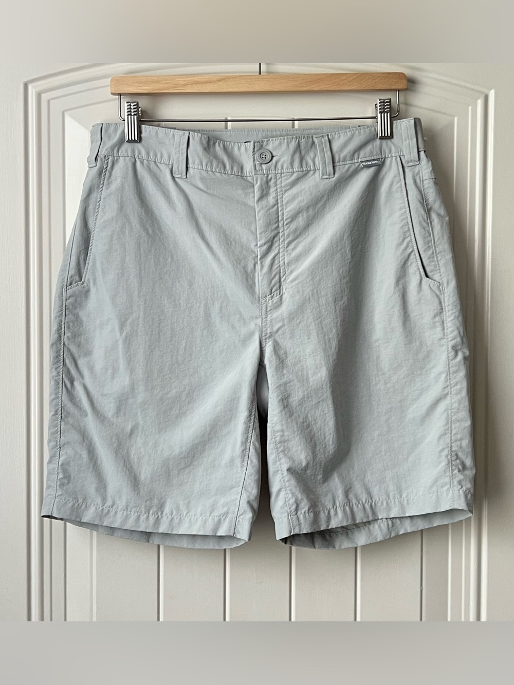 Simms Superlight Fishing Hiking Shorts Men’s 34 Oyster Gray UPF 50 - Picture 4 of 14